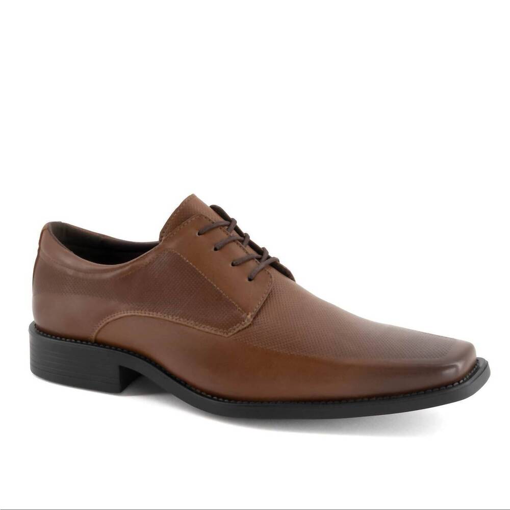 NEW FERRATO men's flats leather shoes in brown